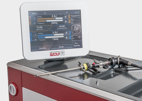 Το υπερσύγχρονο Laser της εταιρείας Richard Wolf που προμηθεύτηκε πρόσφατα το Νοσοκομείο Αιγίου για ελάχιστα επεμβατικές χειρουργικές επεμβάσεις